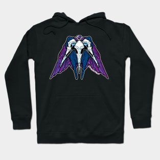 Raven Skull Triad Hoodie